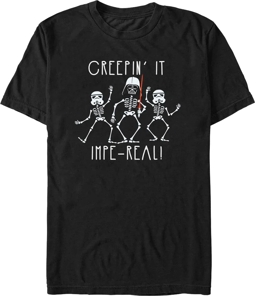 Darth Vader & Stormtroopers Creepin' It Impe-real Star Wars T-Shirt