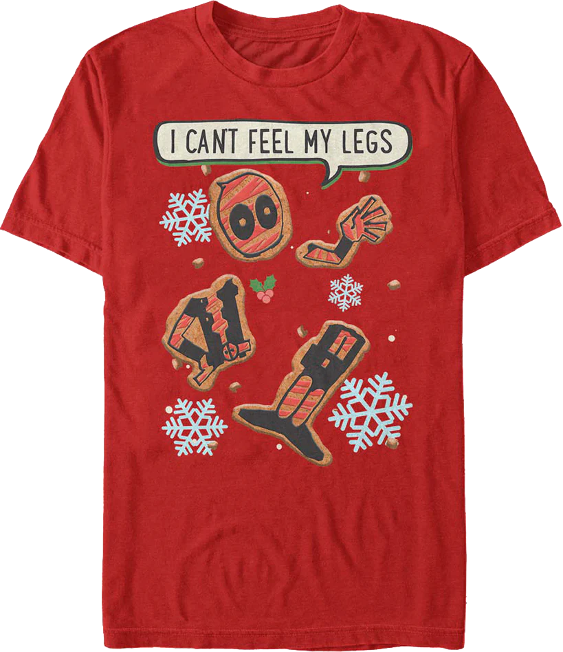 Deadpool Gingerbread Man Marvel Comics T-Shirt