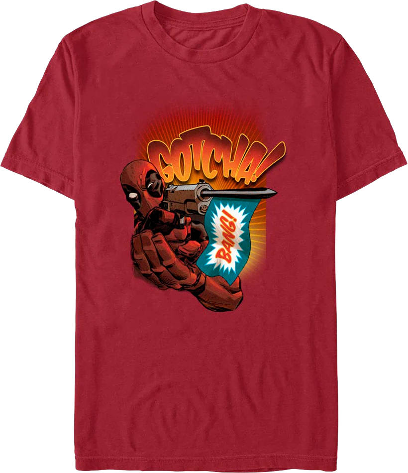 Deadpool Gotcha Marvel Comics T-Shirt