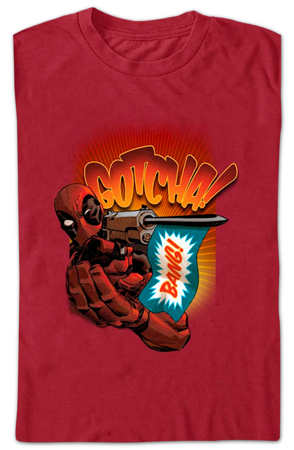 Deadpool Gotcha Marvel Comics T-Shirt - Image 2
