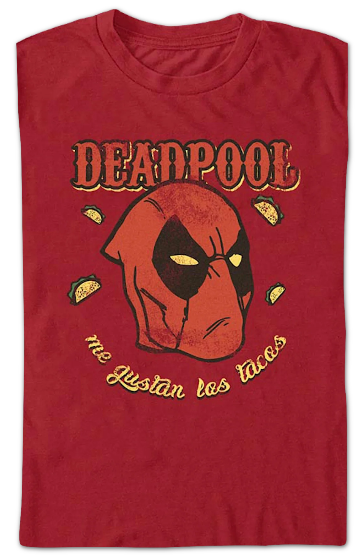 Deadpool Me Gustan Las Tacos Marvel Comics T-Shirt - Image 2