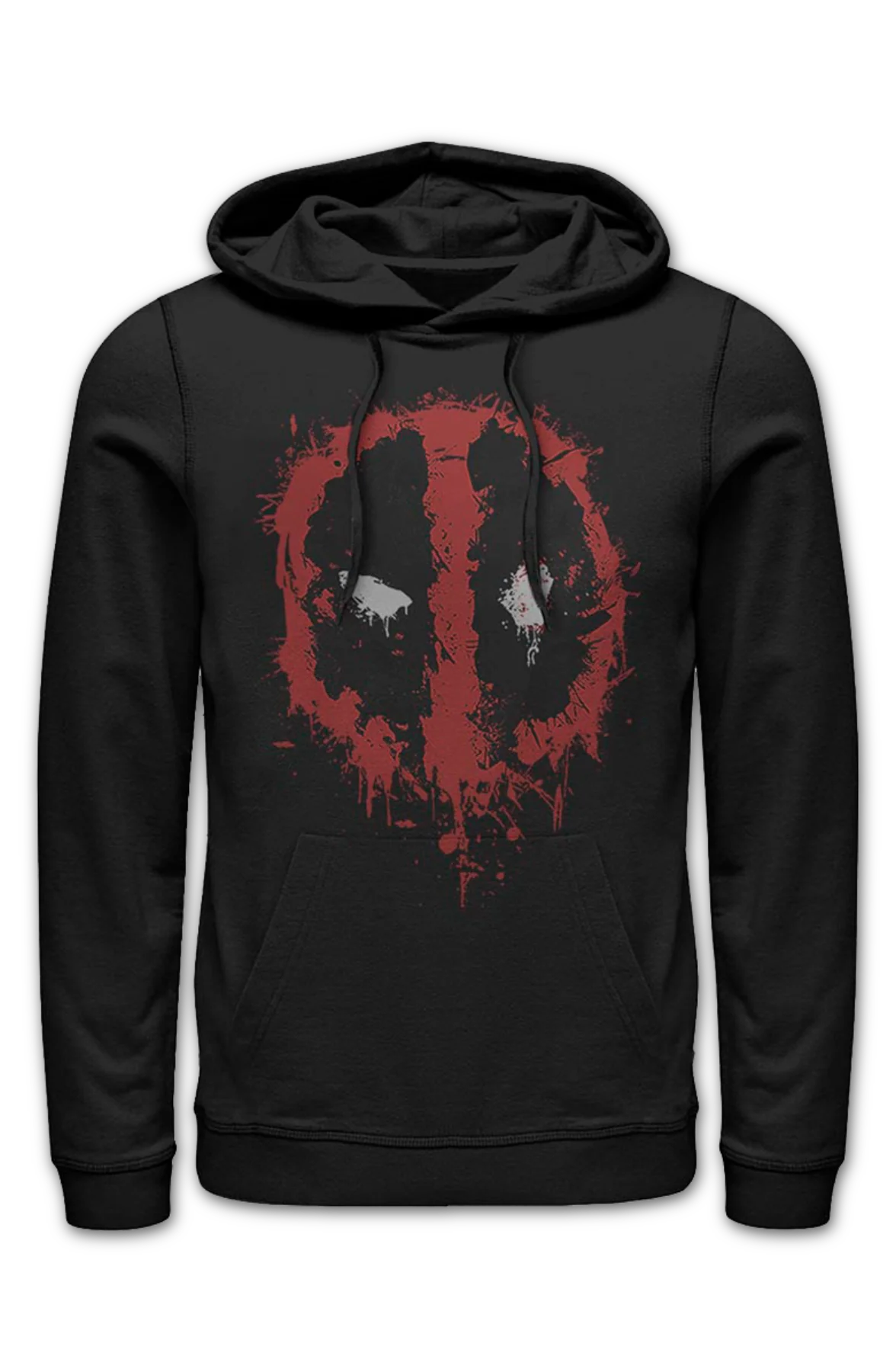 Deadpool Paint Splatter Logo Marvel Comics Hoodie - Image 2