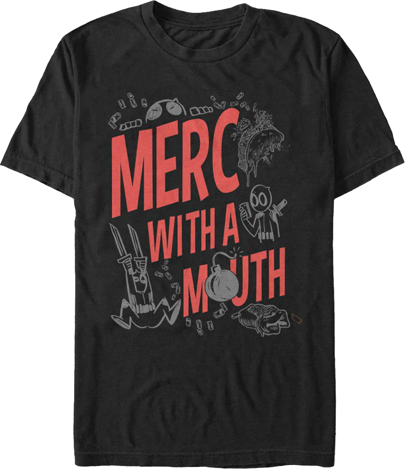 Deadpool Sketches Marvel Comics T-Shirt