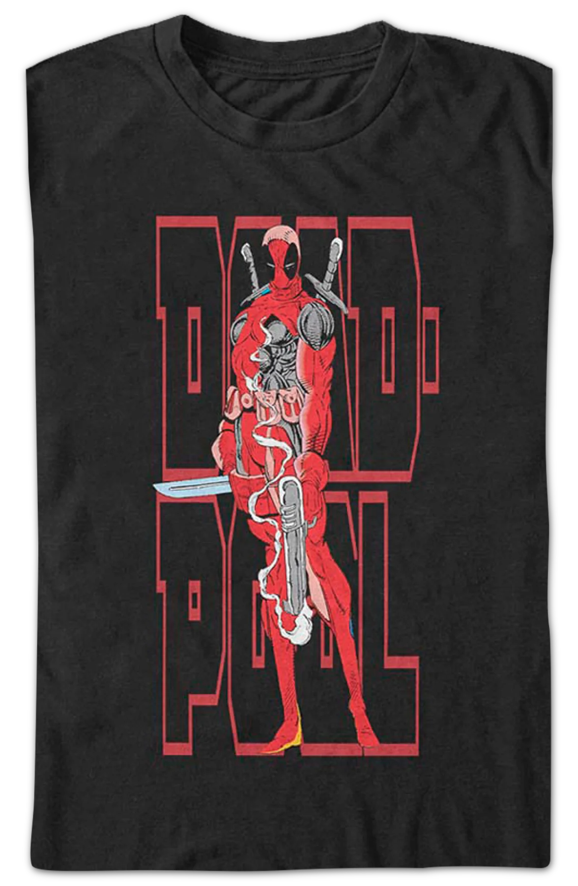 Deadpool Smoking Gun Marvel Comics T-Shirt - Image 2