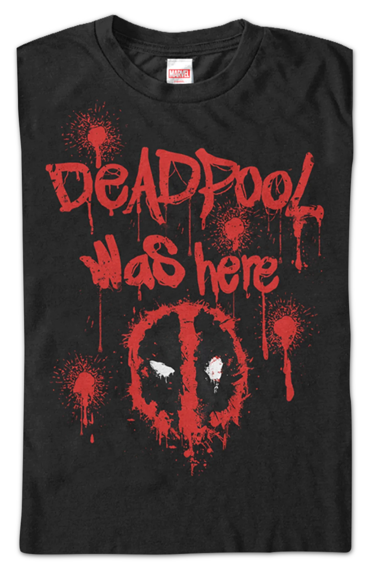 Deadpool Was Here Marvel Comics T-Shirt - Image 2
