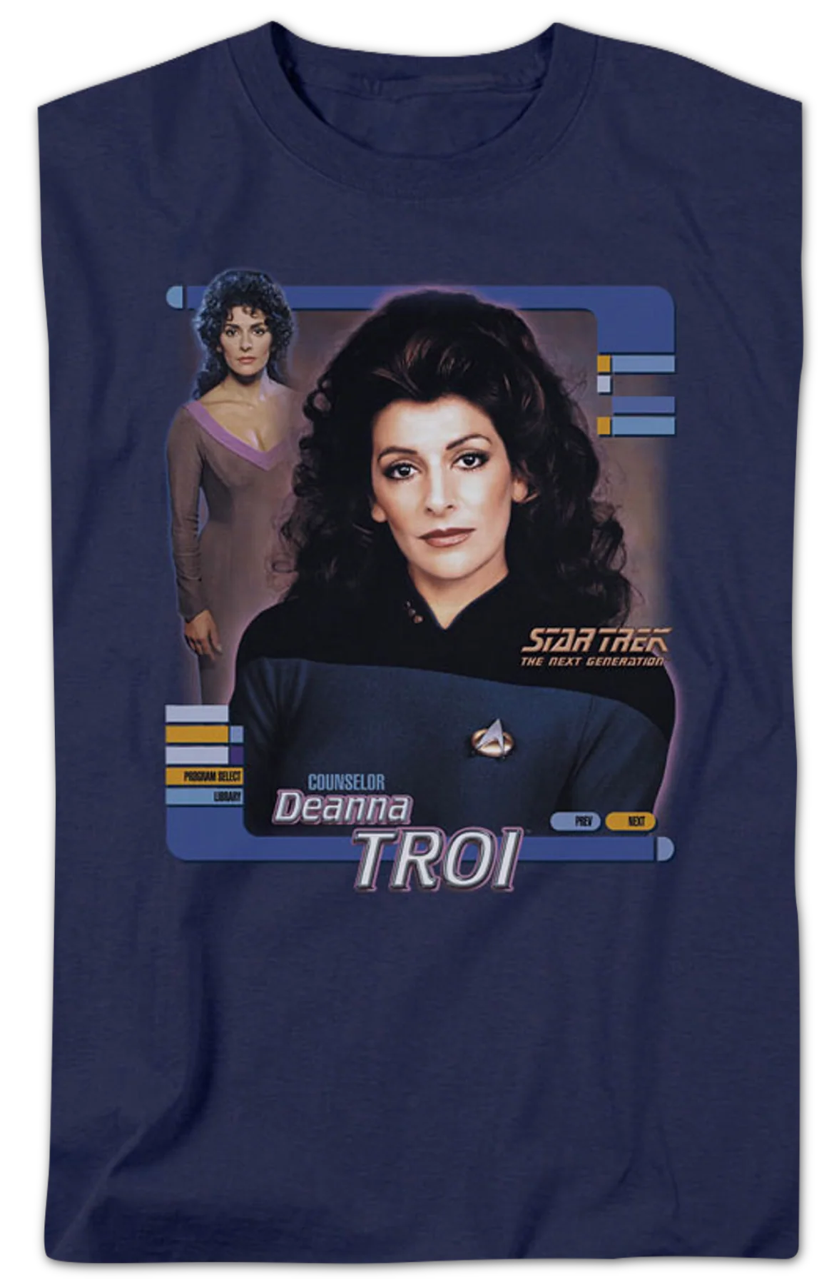 Deanna Troi Star Trek The Next Generation T-Shirt - Image 2
