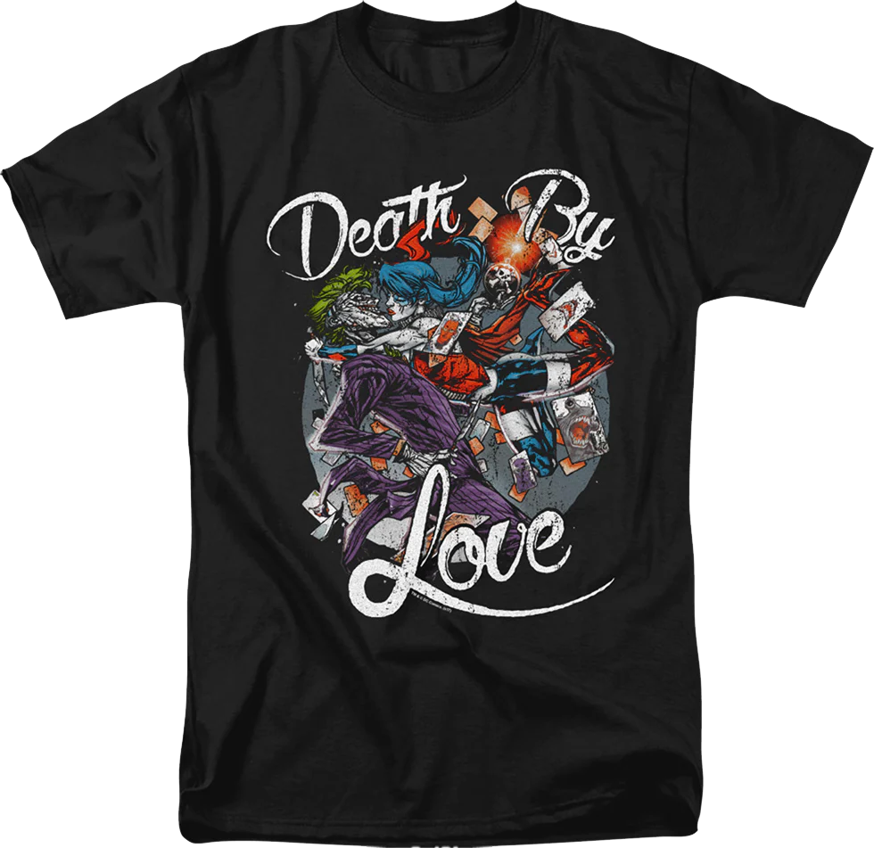 Death By Love Joker And Harley Quinn DC Comics T-Shirt