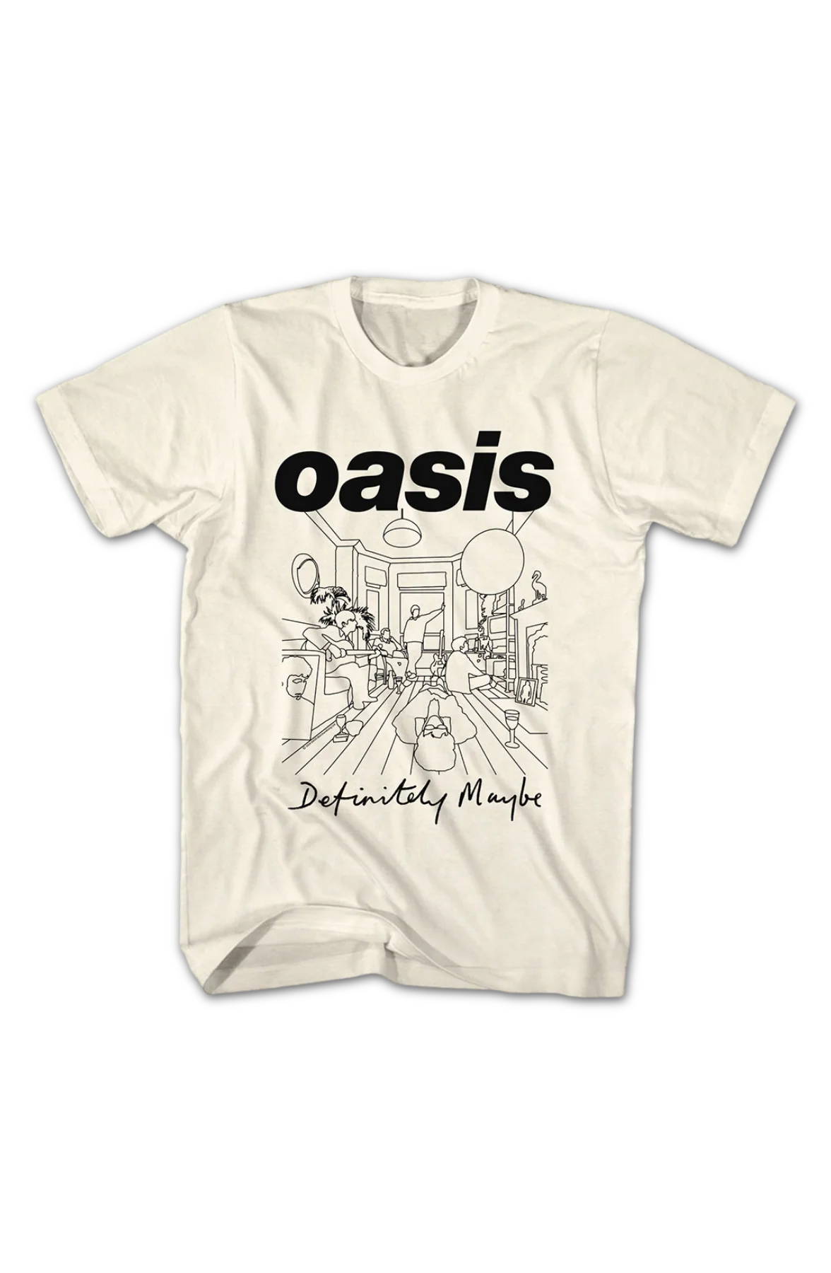 Definitely Maybe Sketch Oasis T-Shirt - Image 2