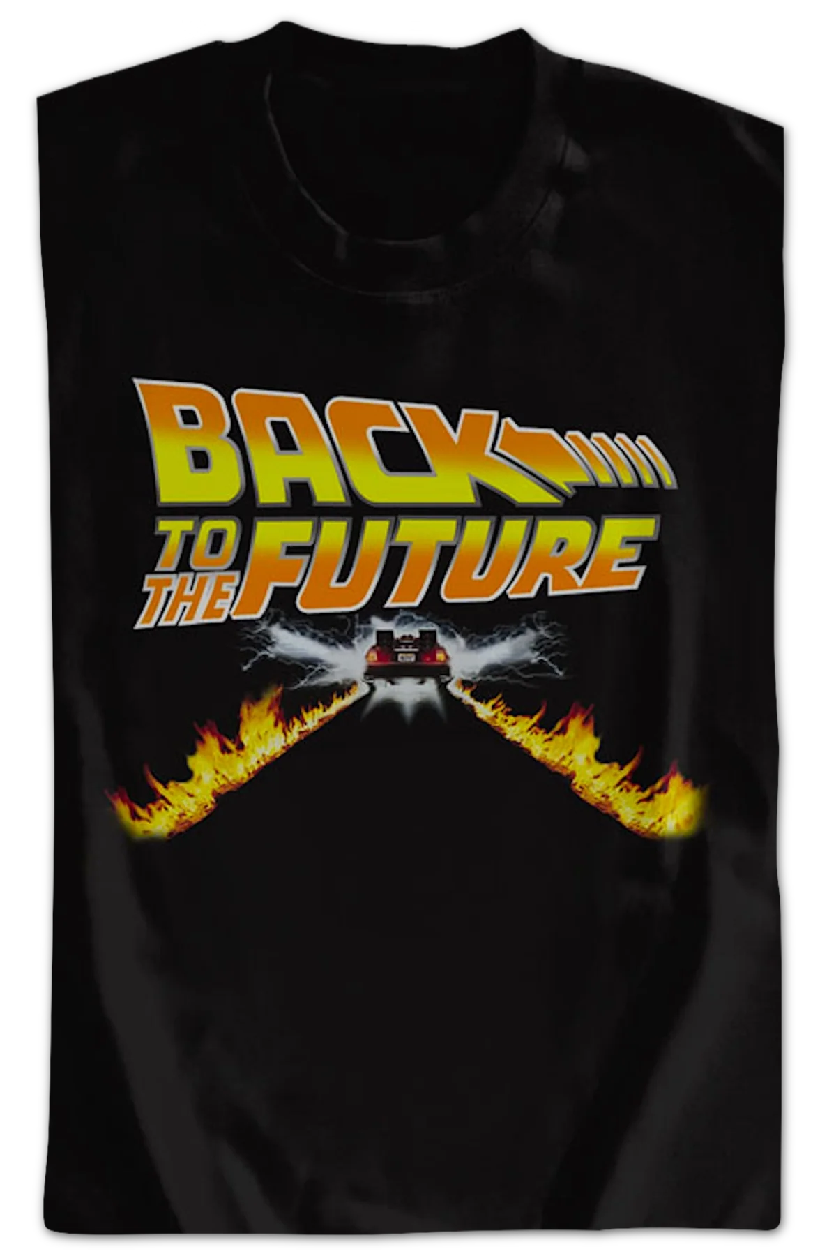 Delorean Fire Tracks Back To The Future Sweatshirt - Image 2
