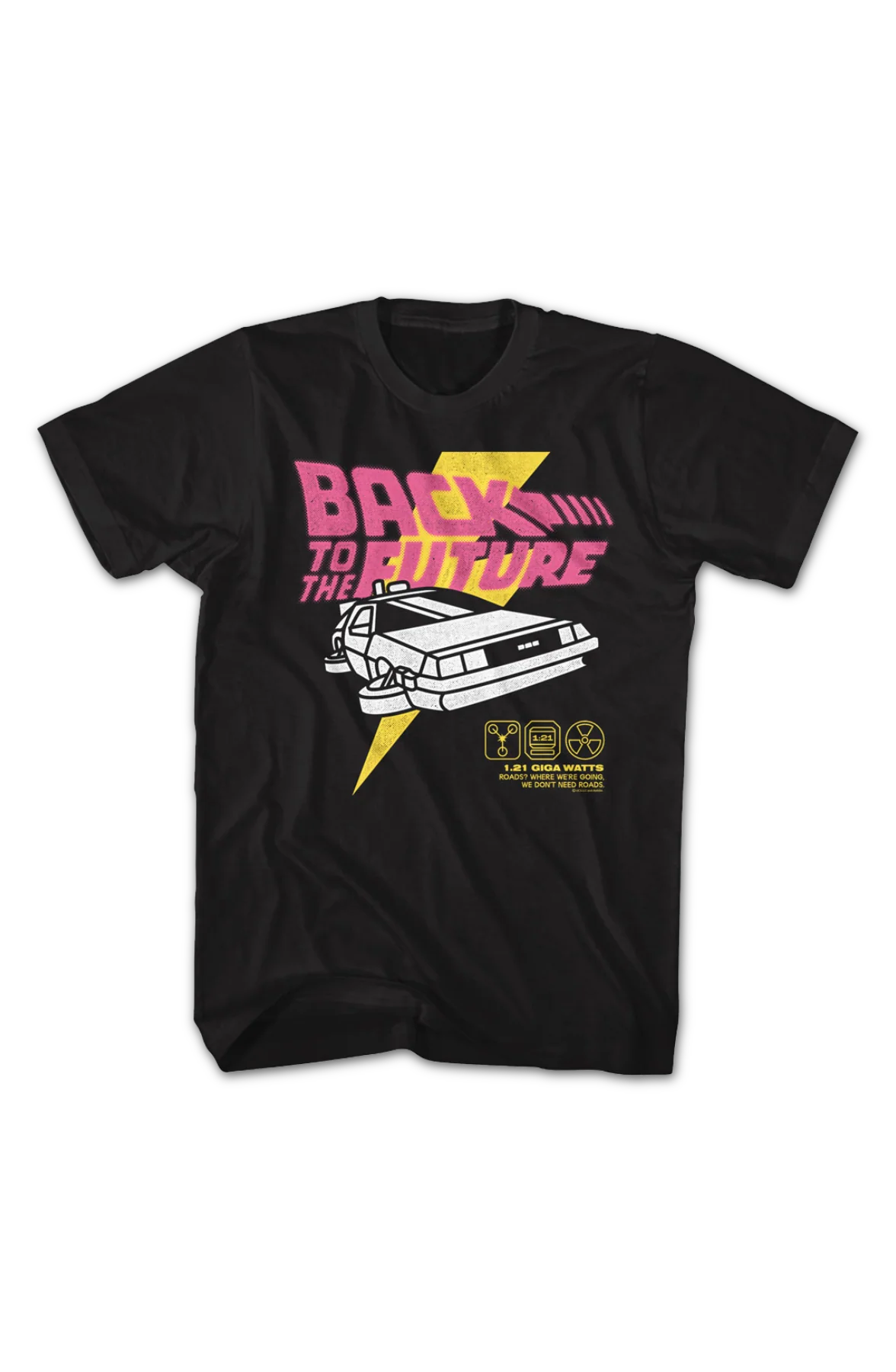 DeLorean Lightning Bolt Back To The Future T-Shirt - Image 2