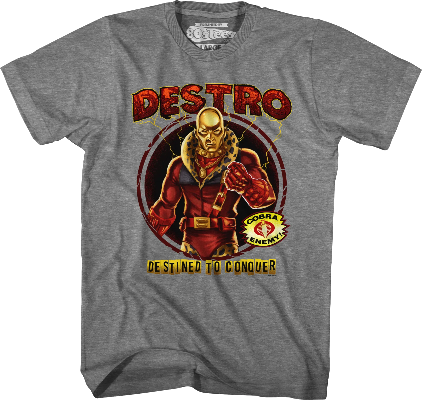 Destro Destined To Conquer GI Joe T-Shirt - Image 25