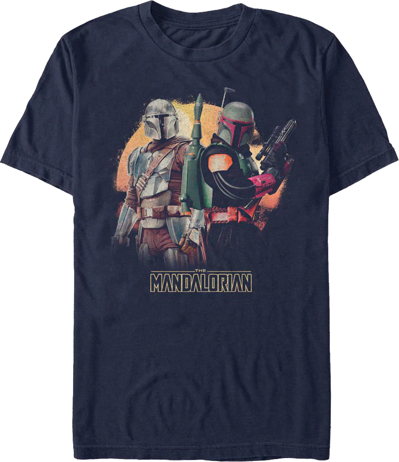 Din Djarin And Boba Fett The Mandalorian Star Wars T-Shirt
