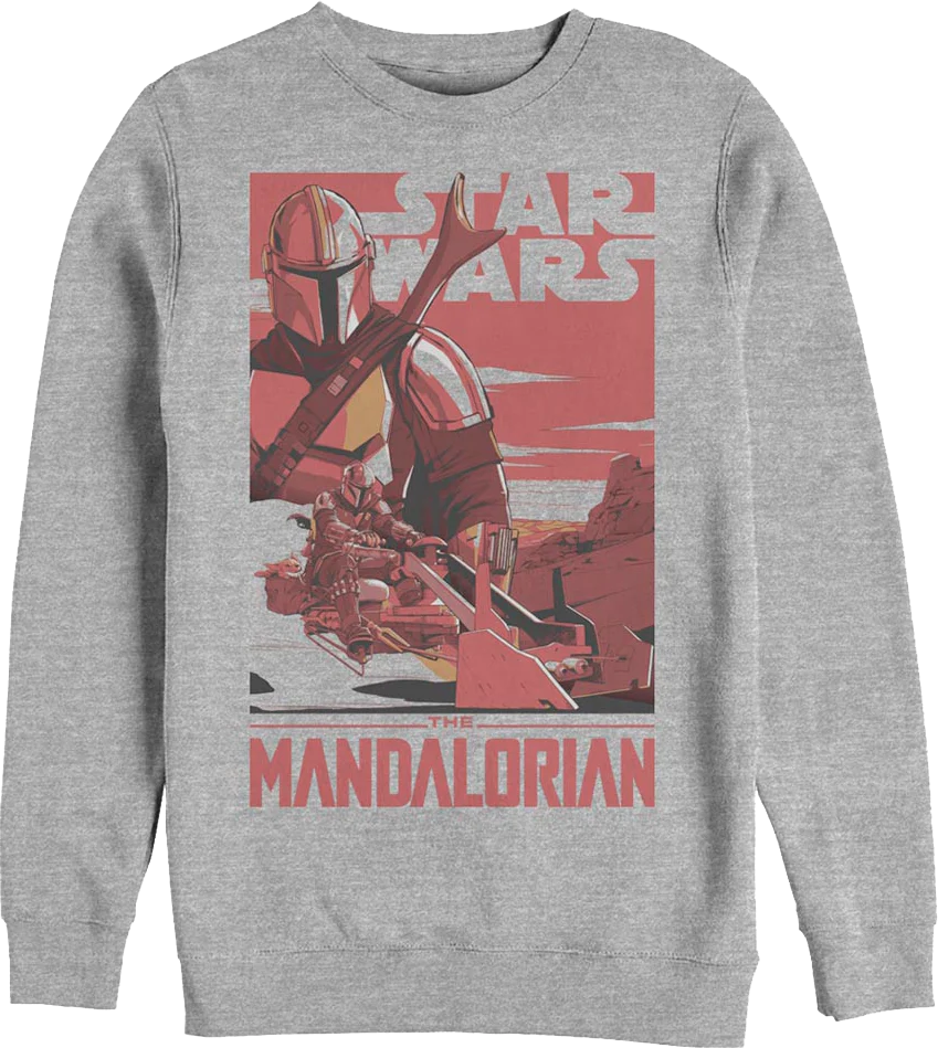 Din Djarin Poster The Mandalorian Star Wars Sweatshirt
