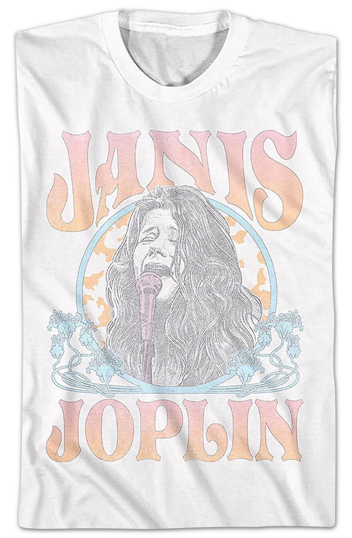 Distressed Circle Janis Joplin T-Shirt - Image 2