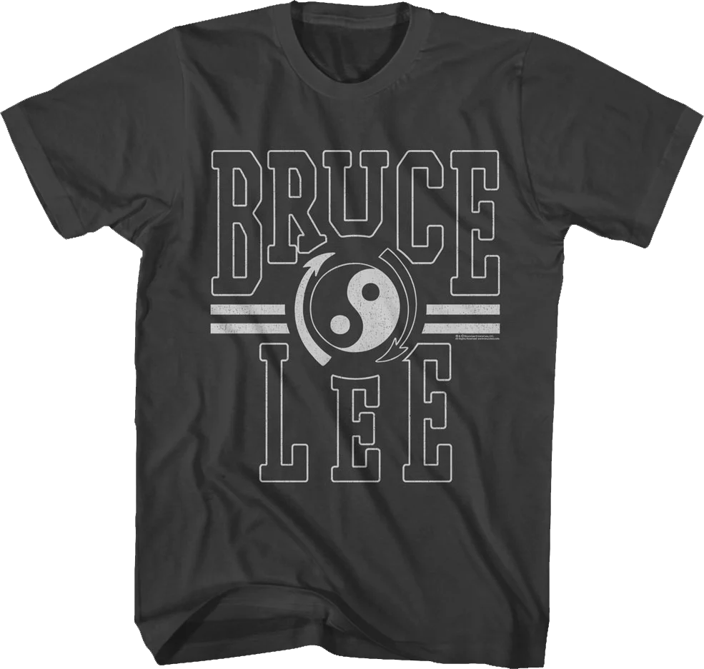 Distressed Gung Fu Institute Logo Bruce Lee T-Shirt