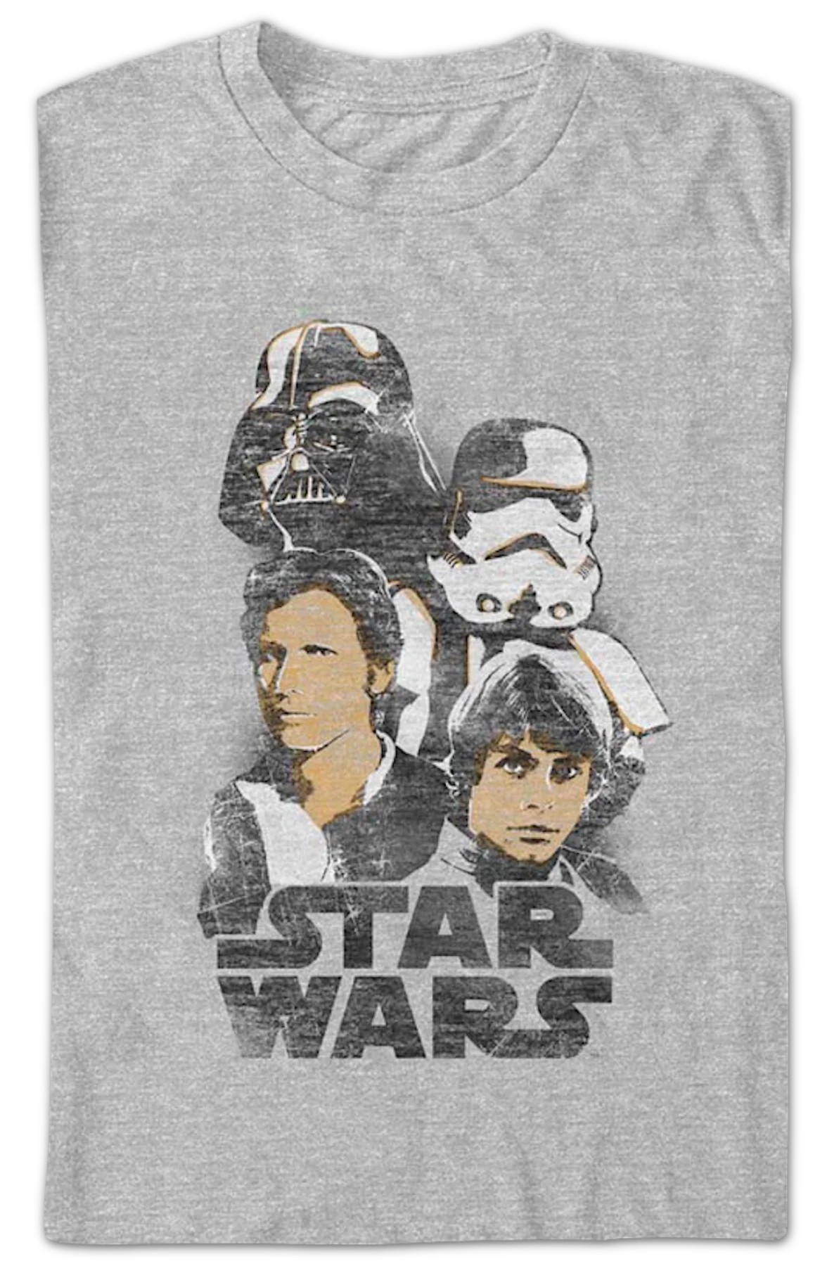 Distressed Heroes And Villains Star Wars T-Shirt - Image 2
