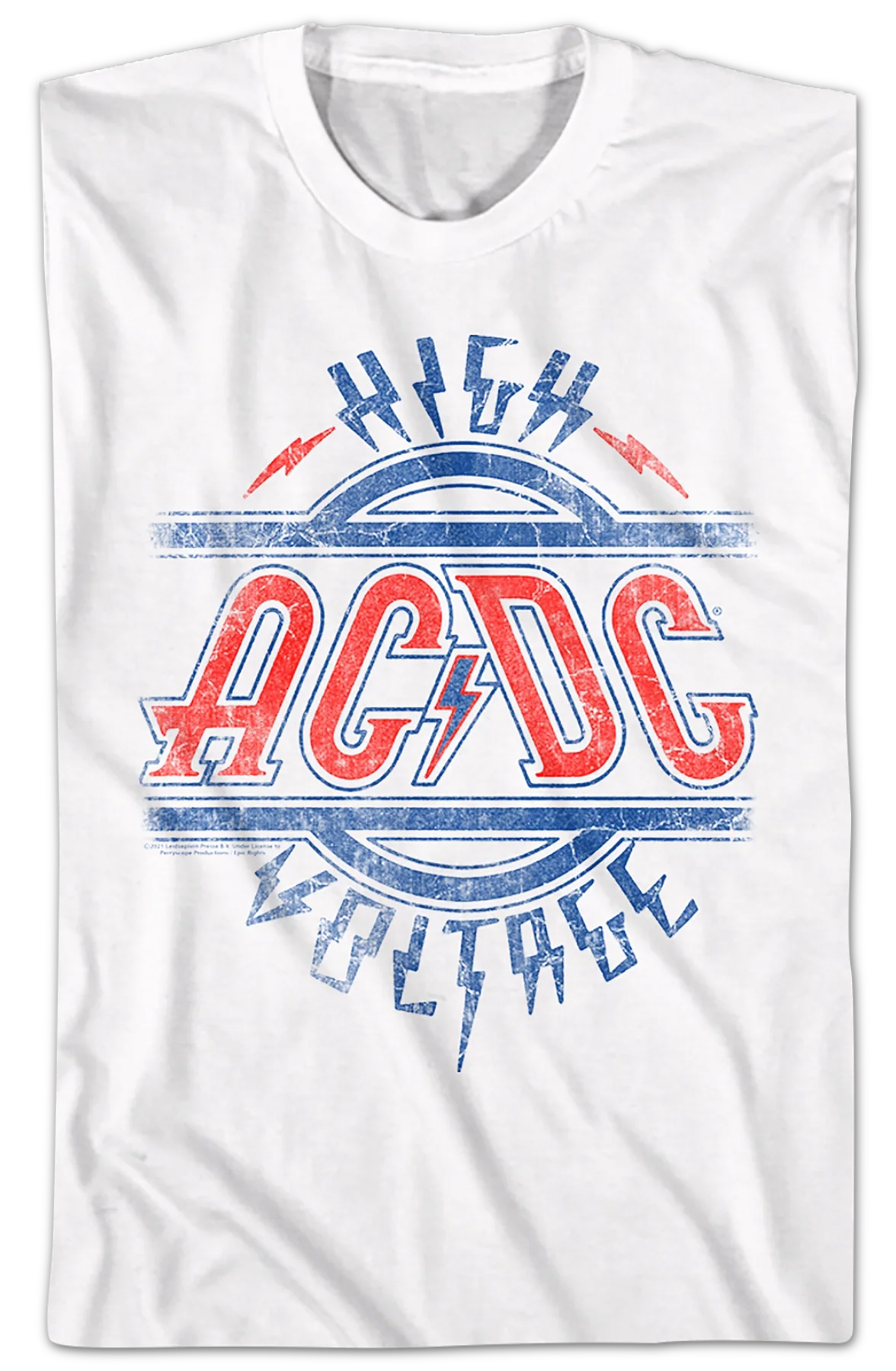 Distressed High Voltage ACDC Shirt - Image 2