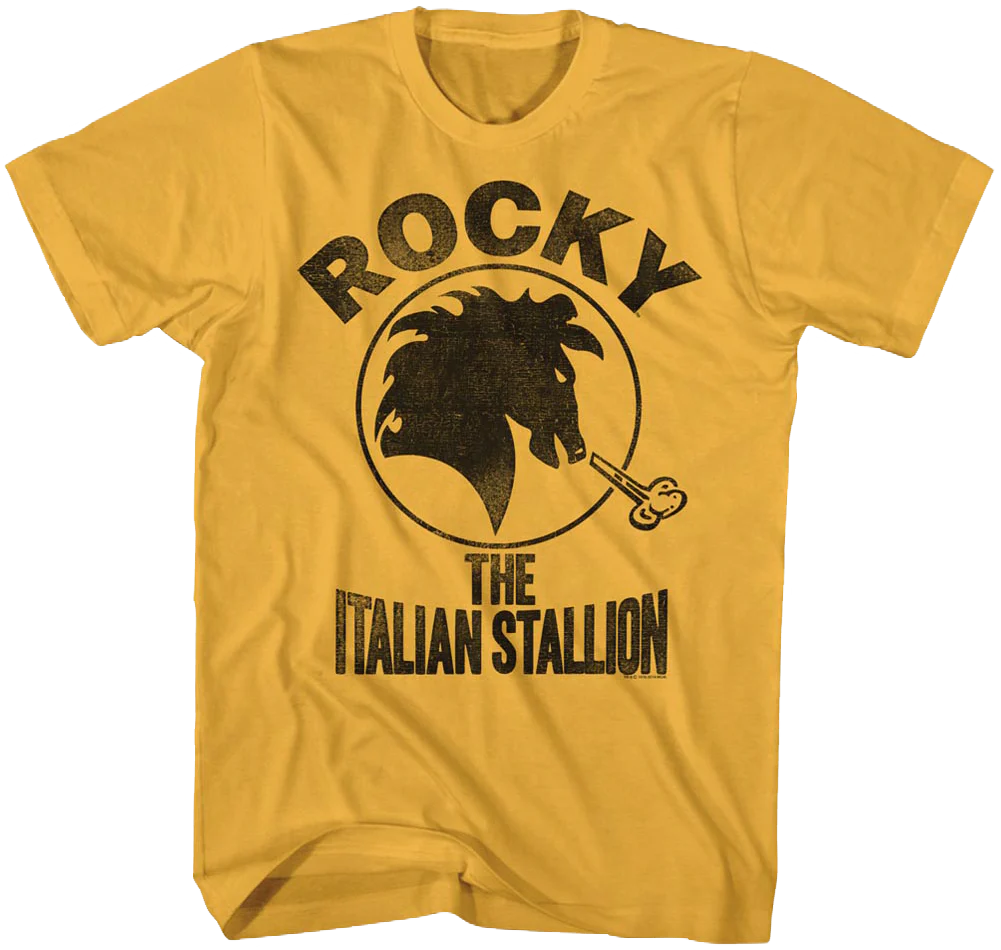 Distressed Italian Stallion Logo Rocky T-Shirt