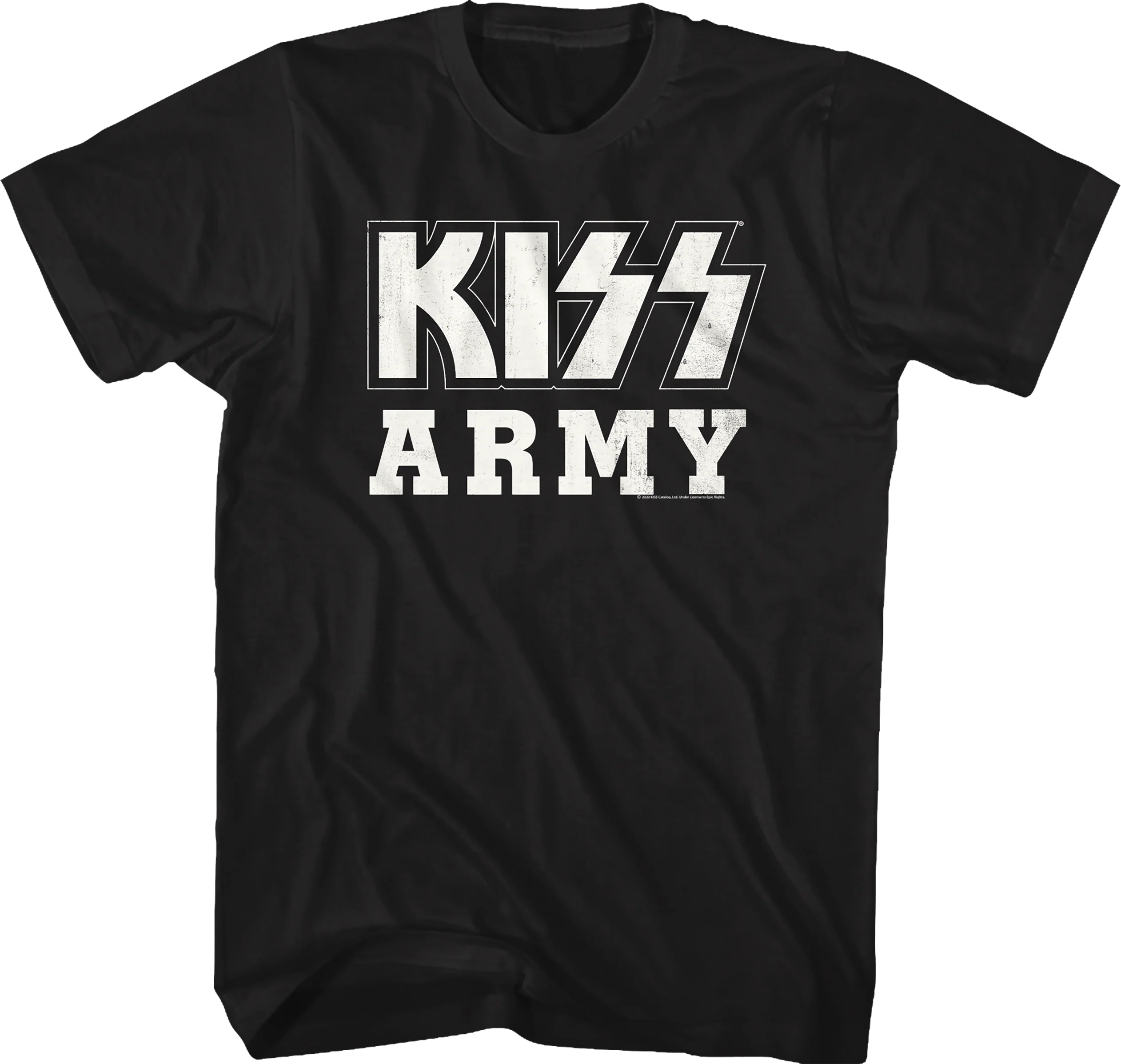 Distressed KISS Army Shirt