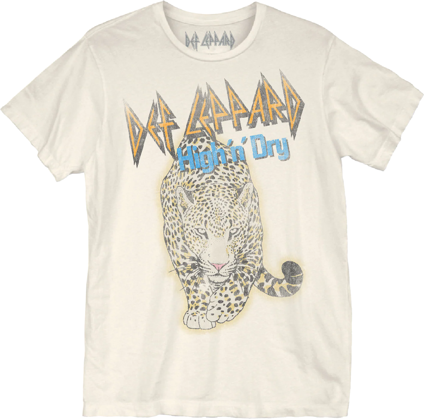 Distressed Leopard High 'n' Dry Def Leppard T-Shirt