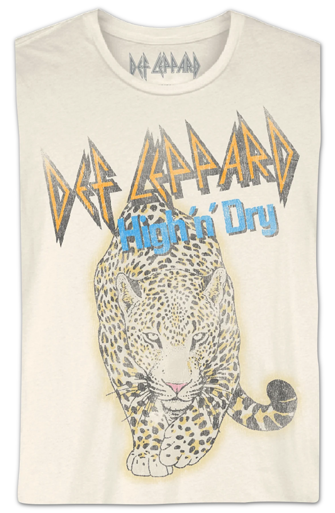Distressed Leopard High 'n' Dry Def Leppard T-Shirt - Image 2