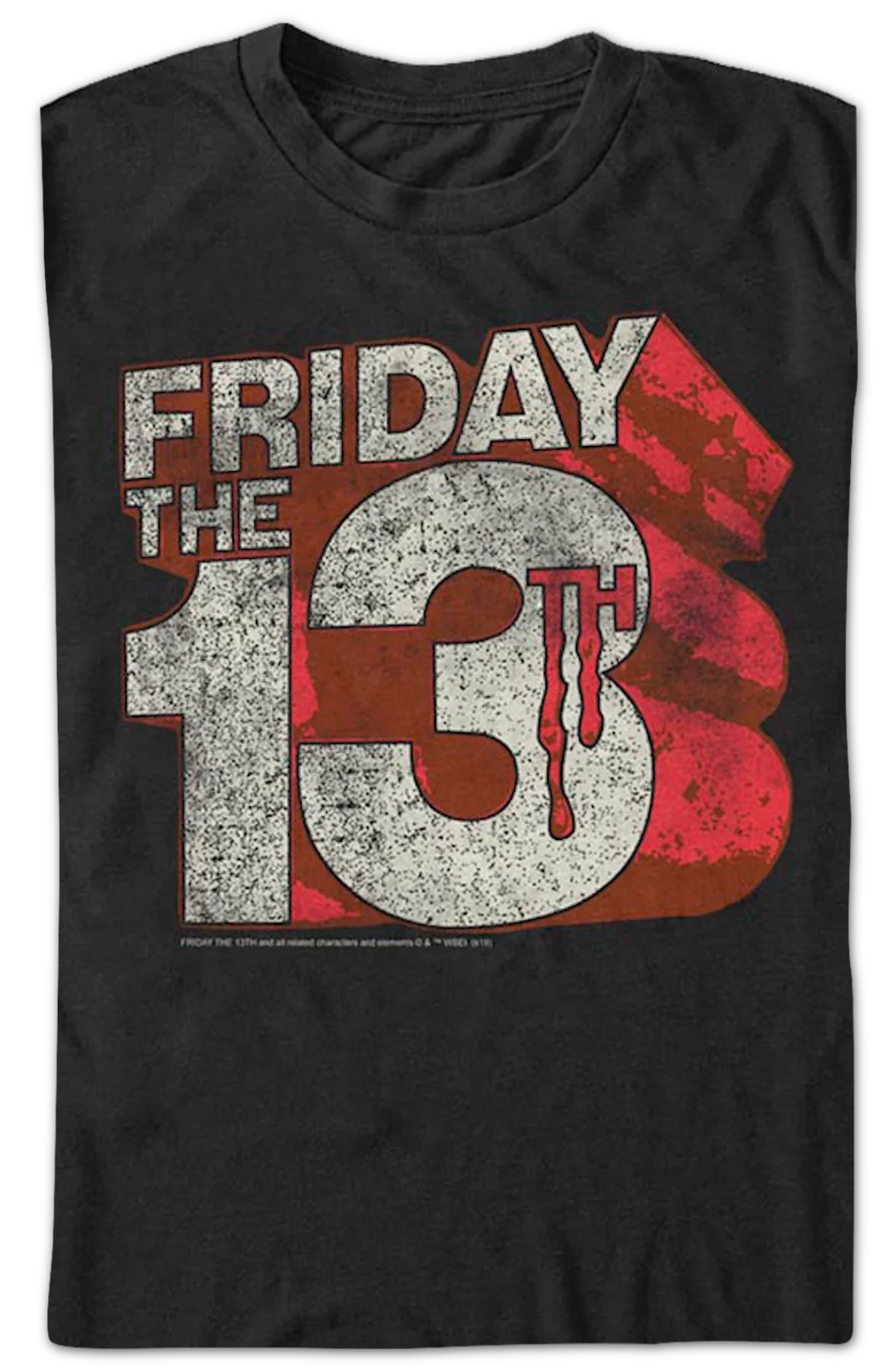 Distressed Logo Friday the 13th T-Shirt - Image 2
