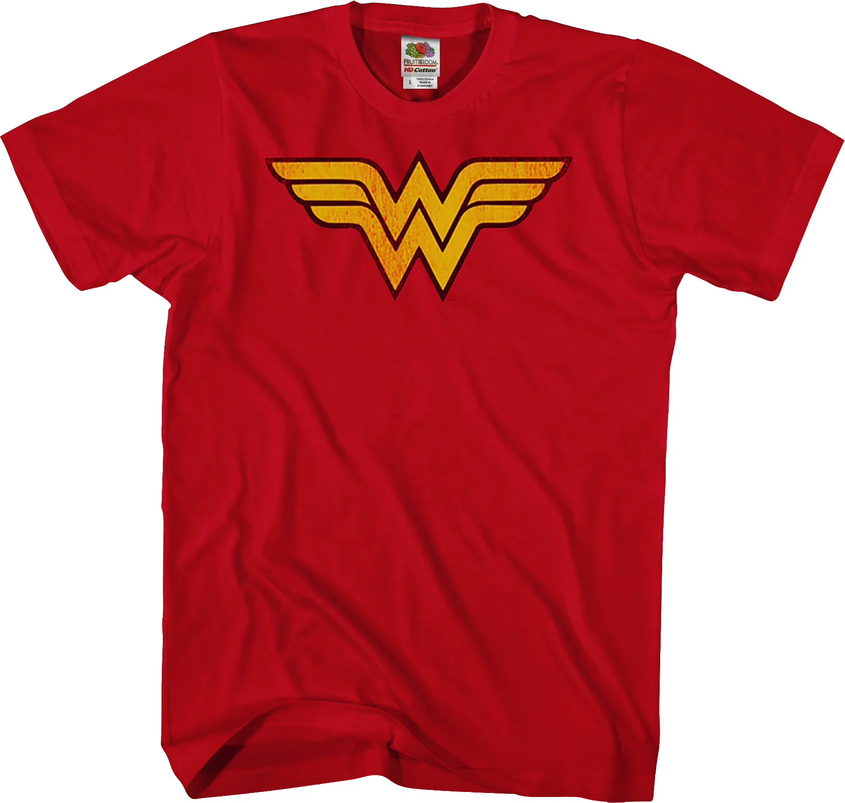 Distressed Logo Wonder Woman T-Shirt