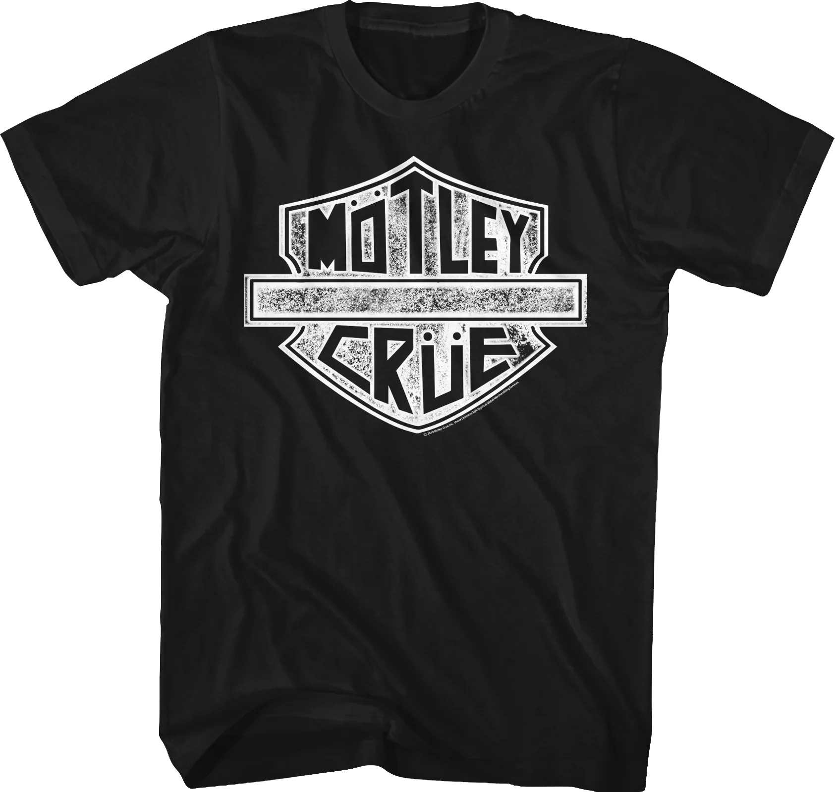Distressed Motorcycle Logo Motley Crue T-Shirt