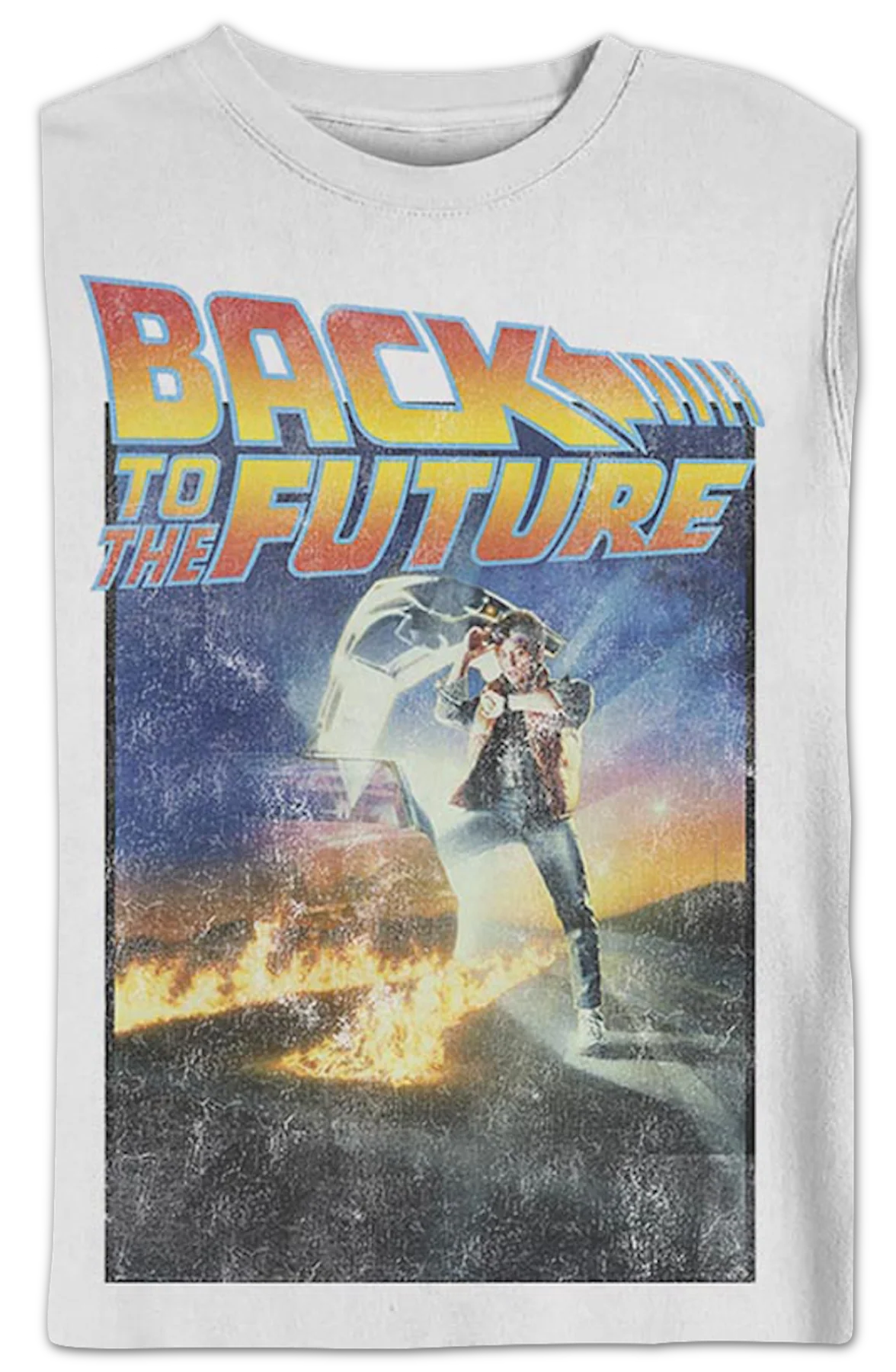 Distressed Movie Poster Back To The Future Sweatshirt - Image 2