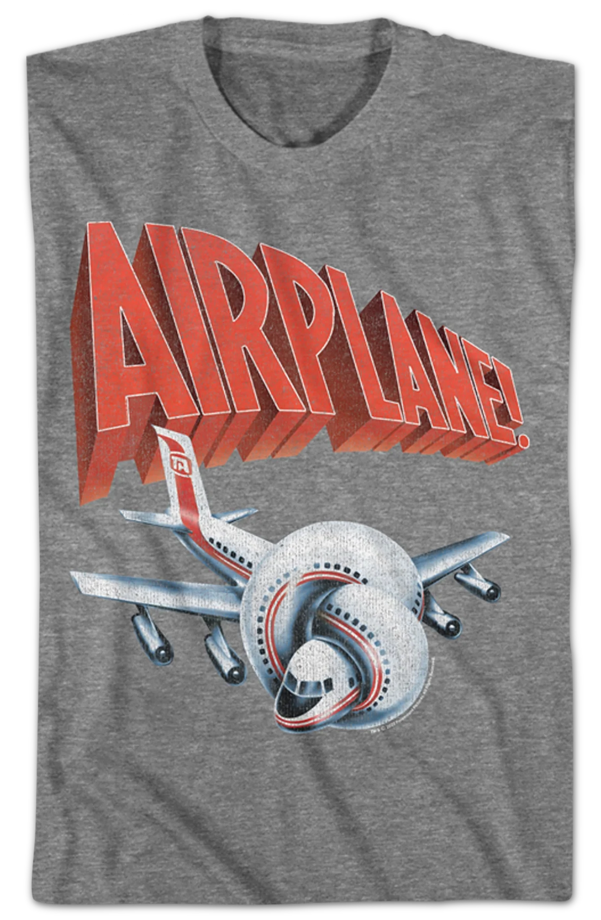 Distressed Poster Airplane T-Shirt - Image 2