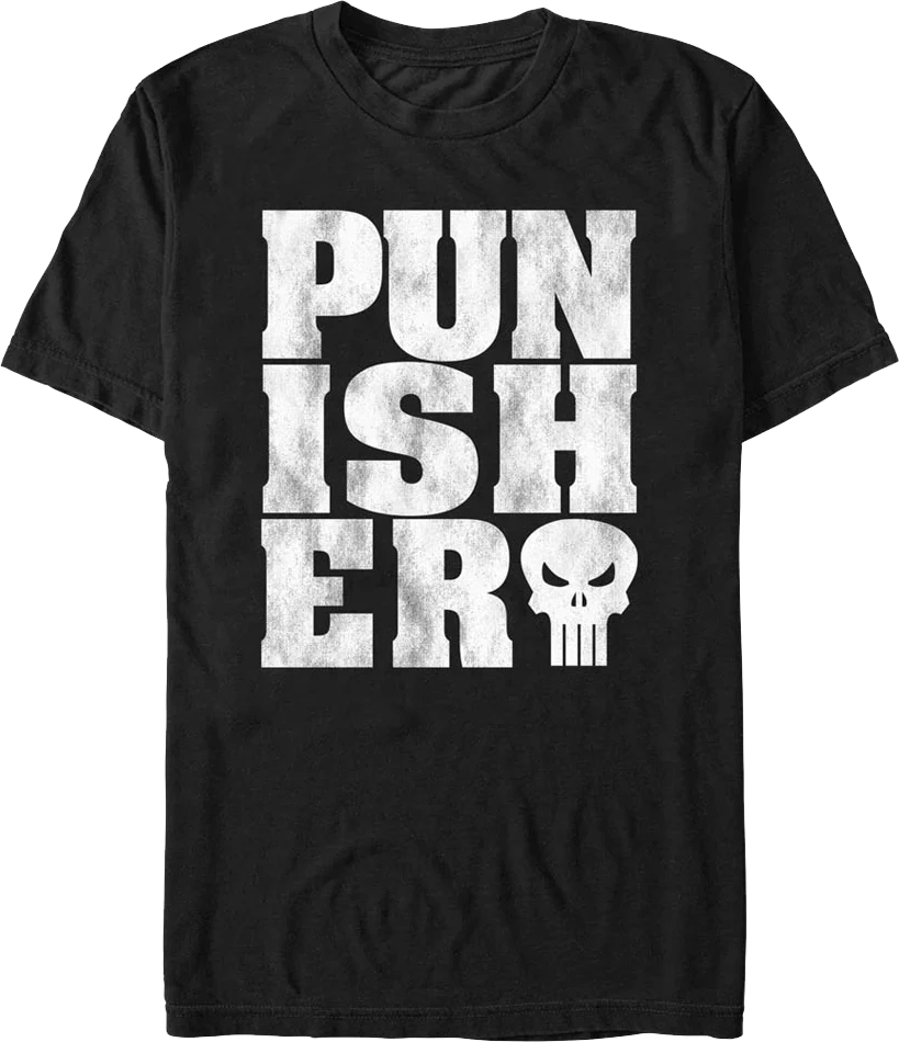 Distressed Punisher Marvel Comics T-Shirt