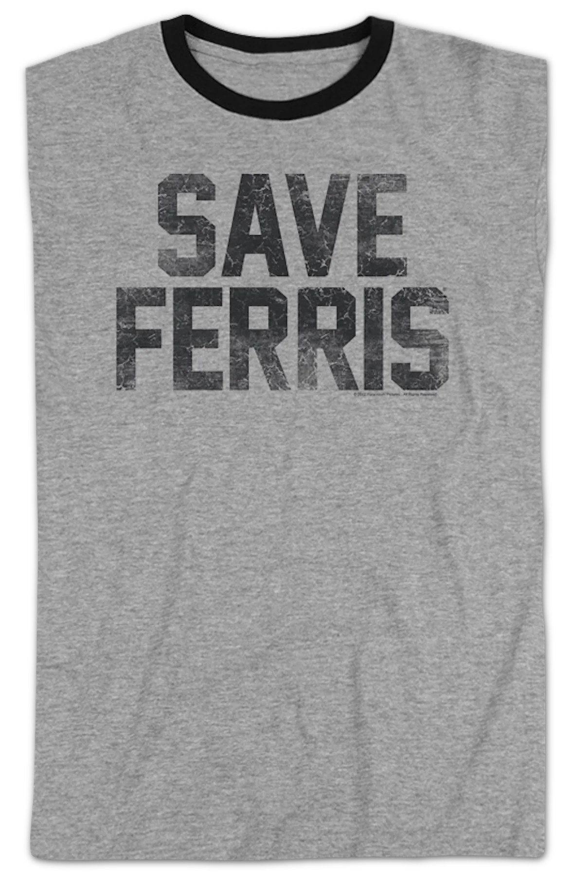 Distressed Save Ferris Bueller Ringer Shirt - Image 3
