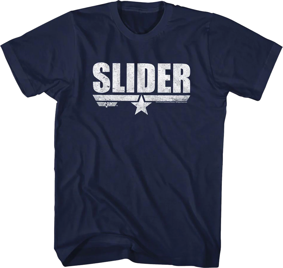 Distressed Slider Top Gun T-Shirt