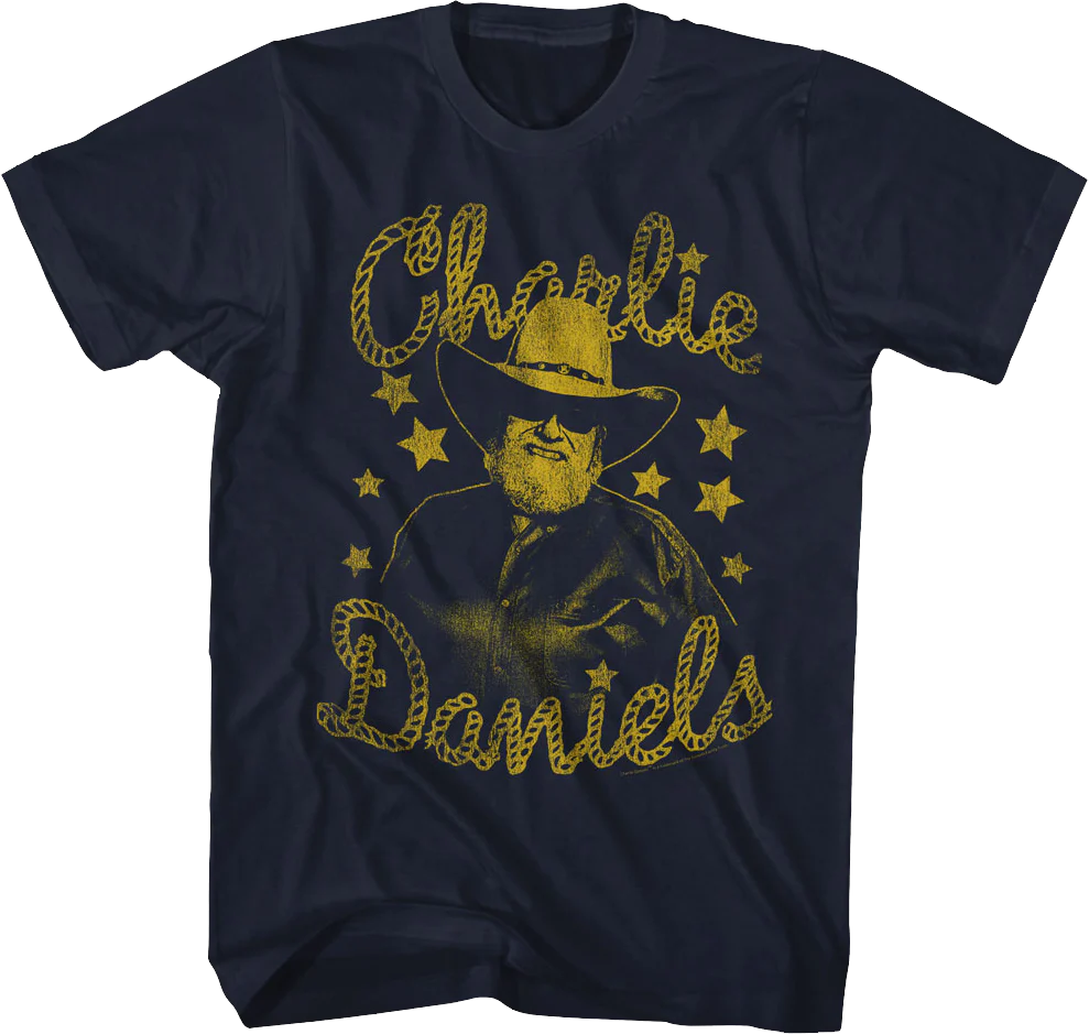 Distressed Stars Charlie Daniels T-Shirt
