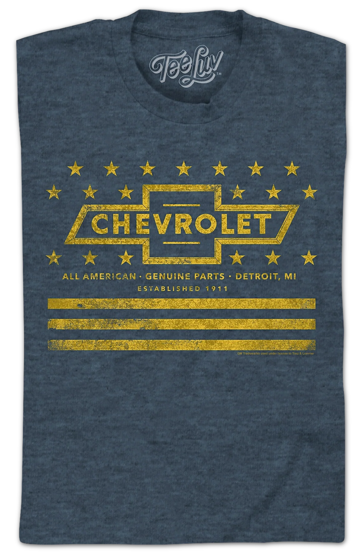 Distressed Stars Chevrolet T-Shirt - Image 2
