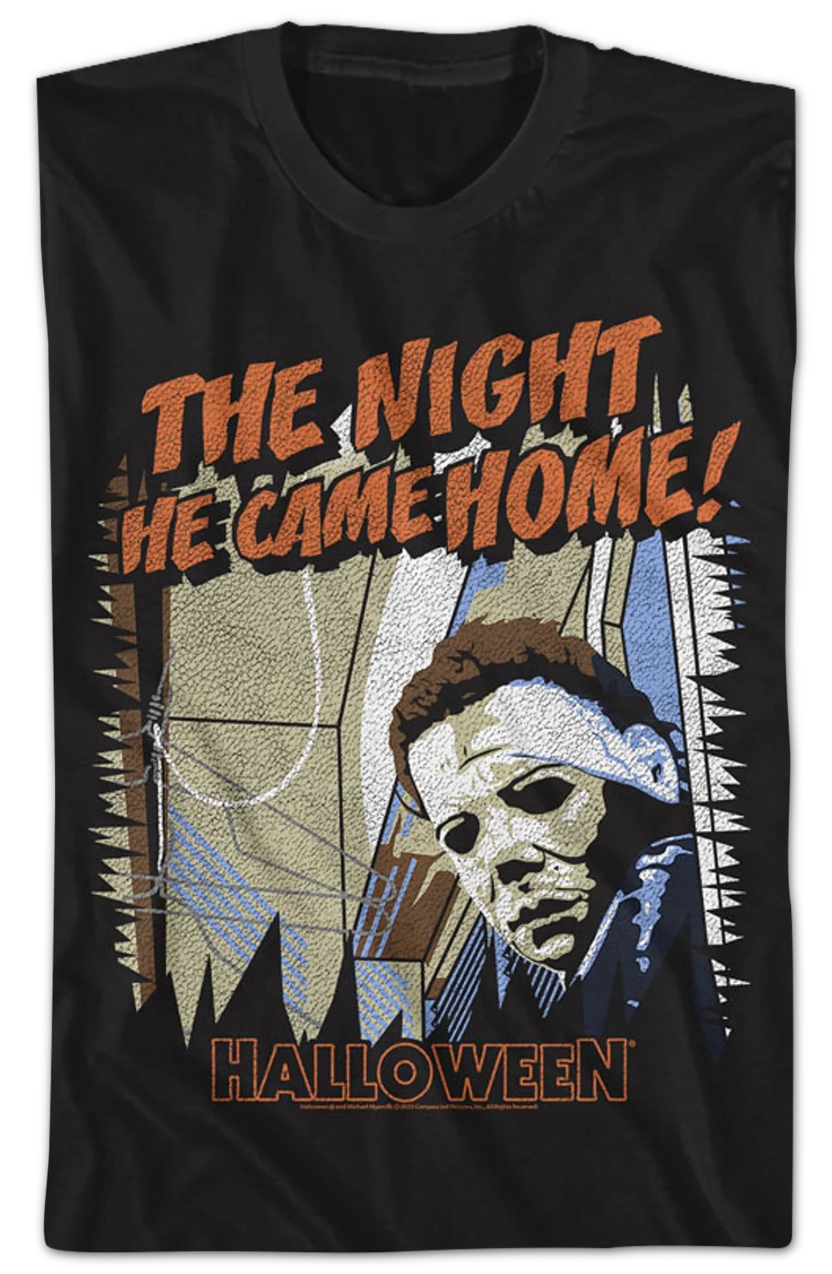 Distressed The Night He Came Home Halloween T-Shirt - Image 2