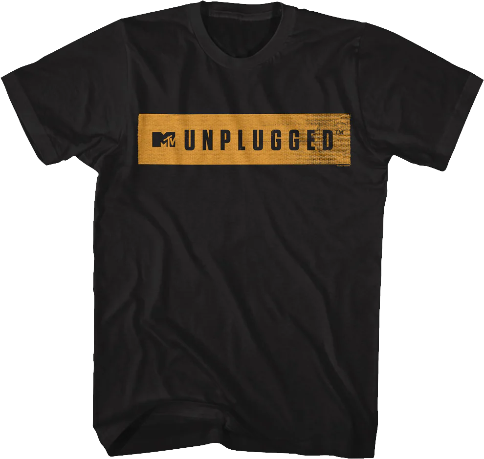 Distressed Unplugged Banner MTV Shirt
