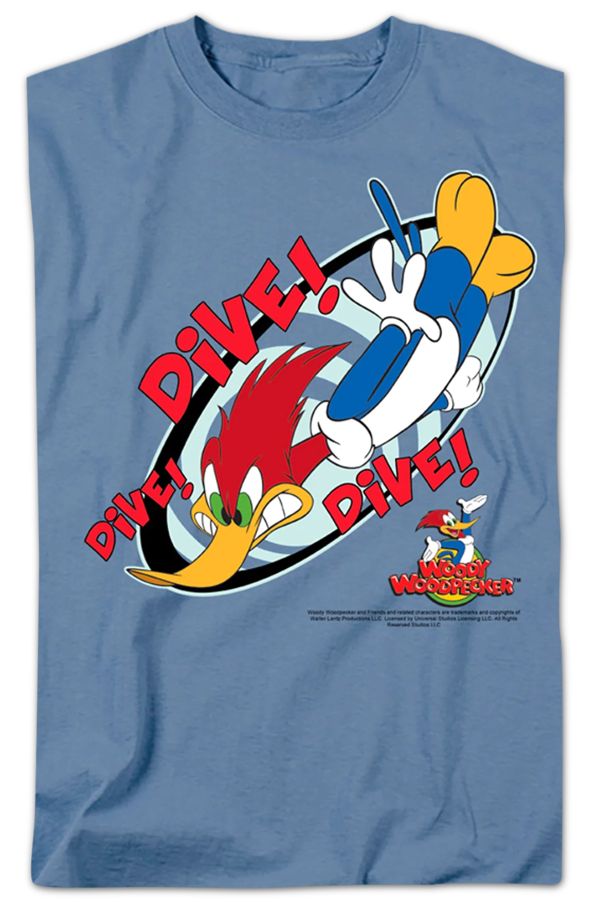 Dive Woody Woodpecker T-Shirt - Image 2