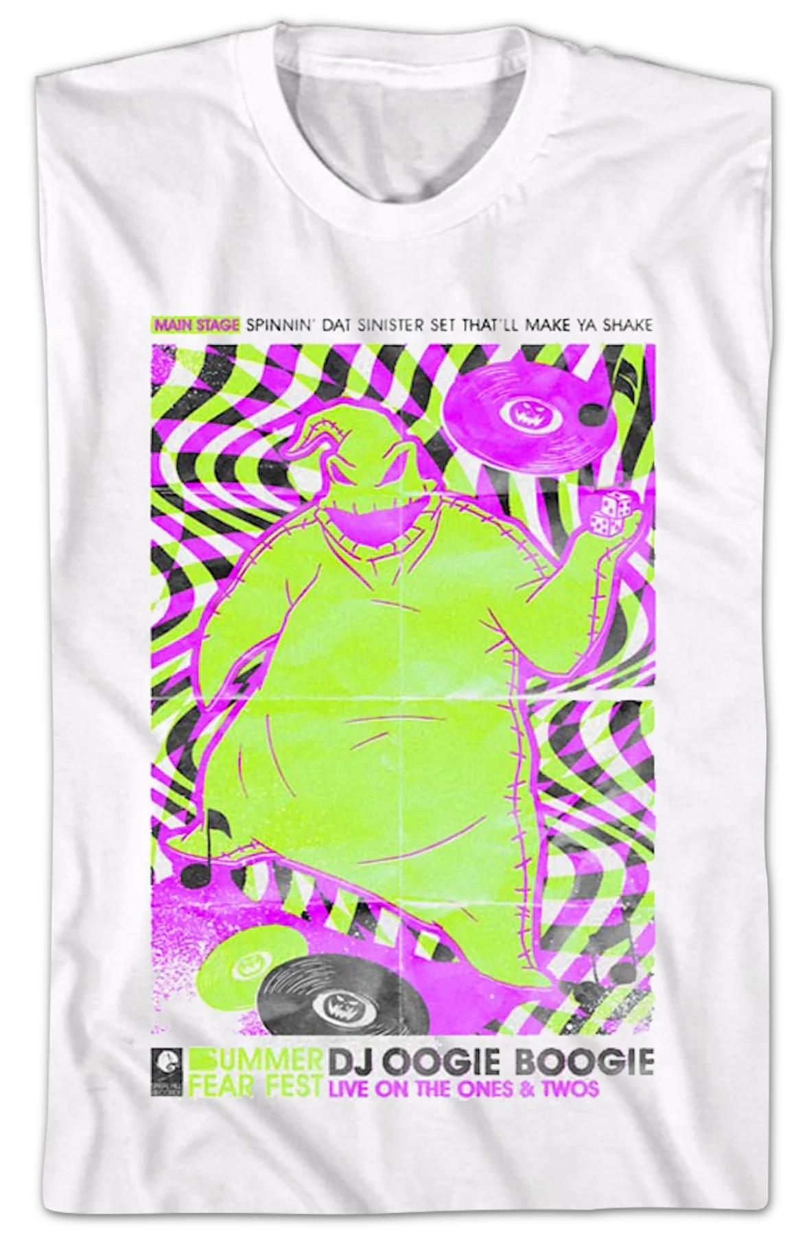 DJ Oogie Boogie Nightmare Before Christmas T-Shirt - Image 2