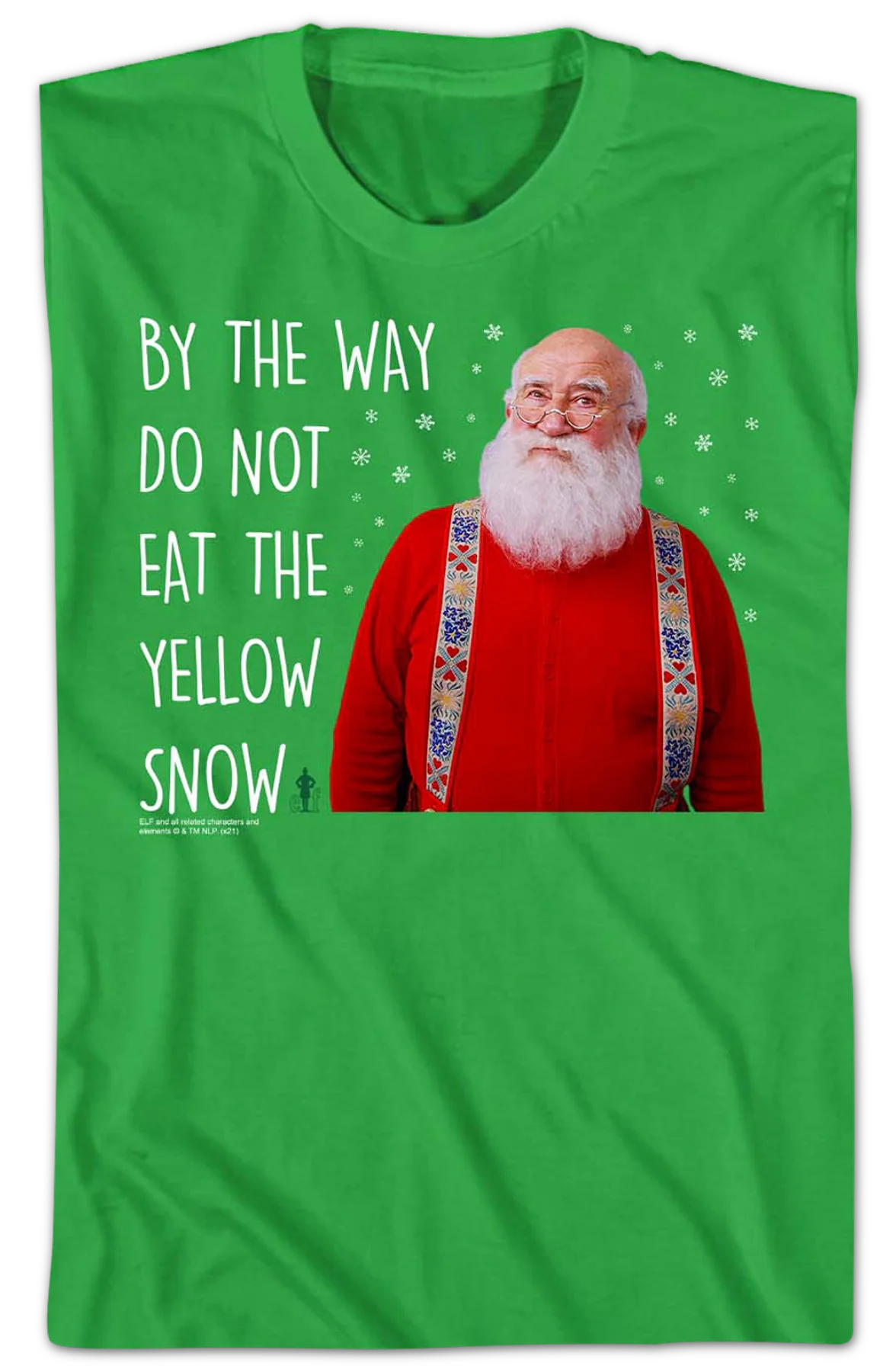 Do Not Eat The Yellow Snow Elf T-Shirt - Image 2