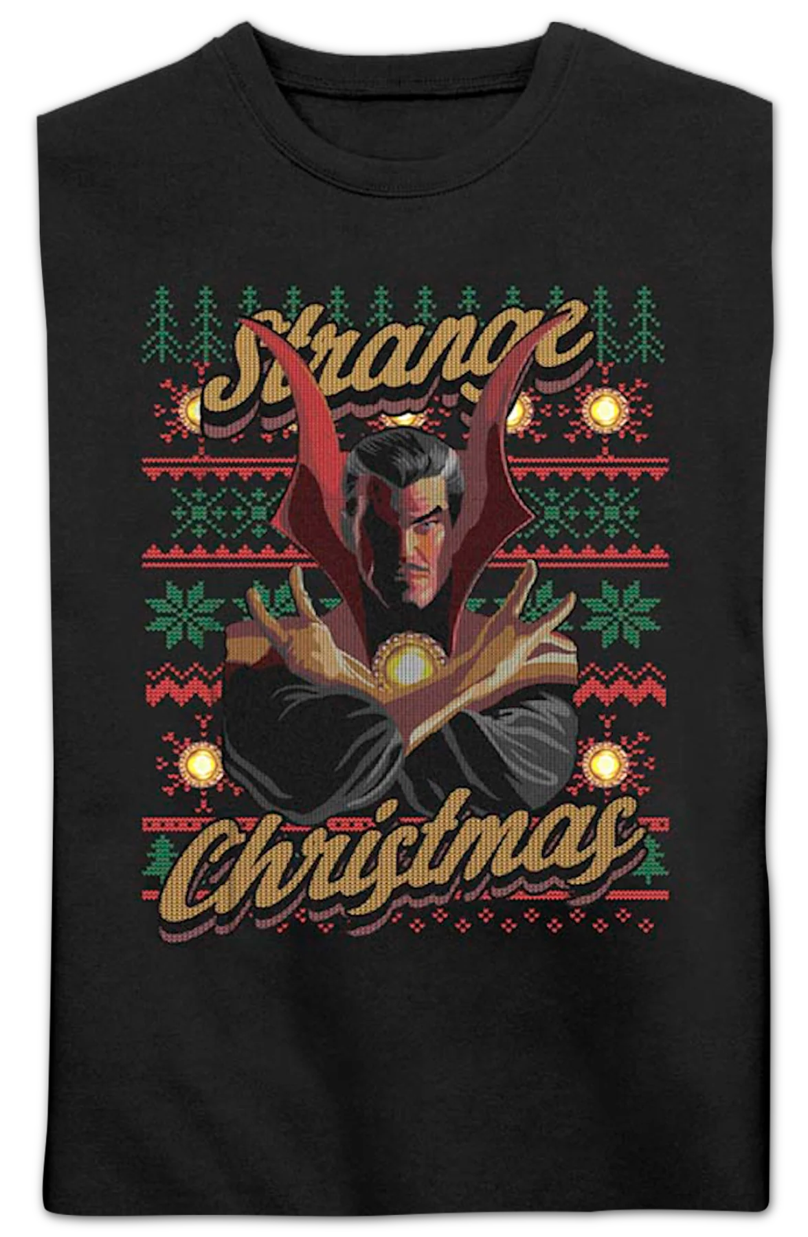 Doctor Strange Faux Ugly Christmas Sweater Marvel Comics Sweatshirt - Image 2