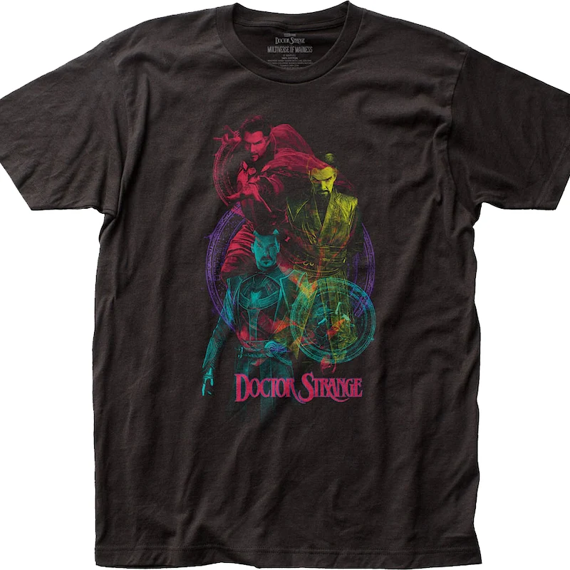 Doctor Strange Multiverse Of Madness Collage Marvel Comics T-Shirt