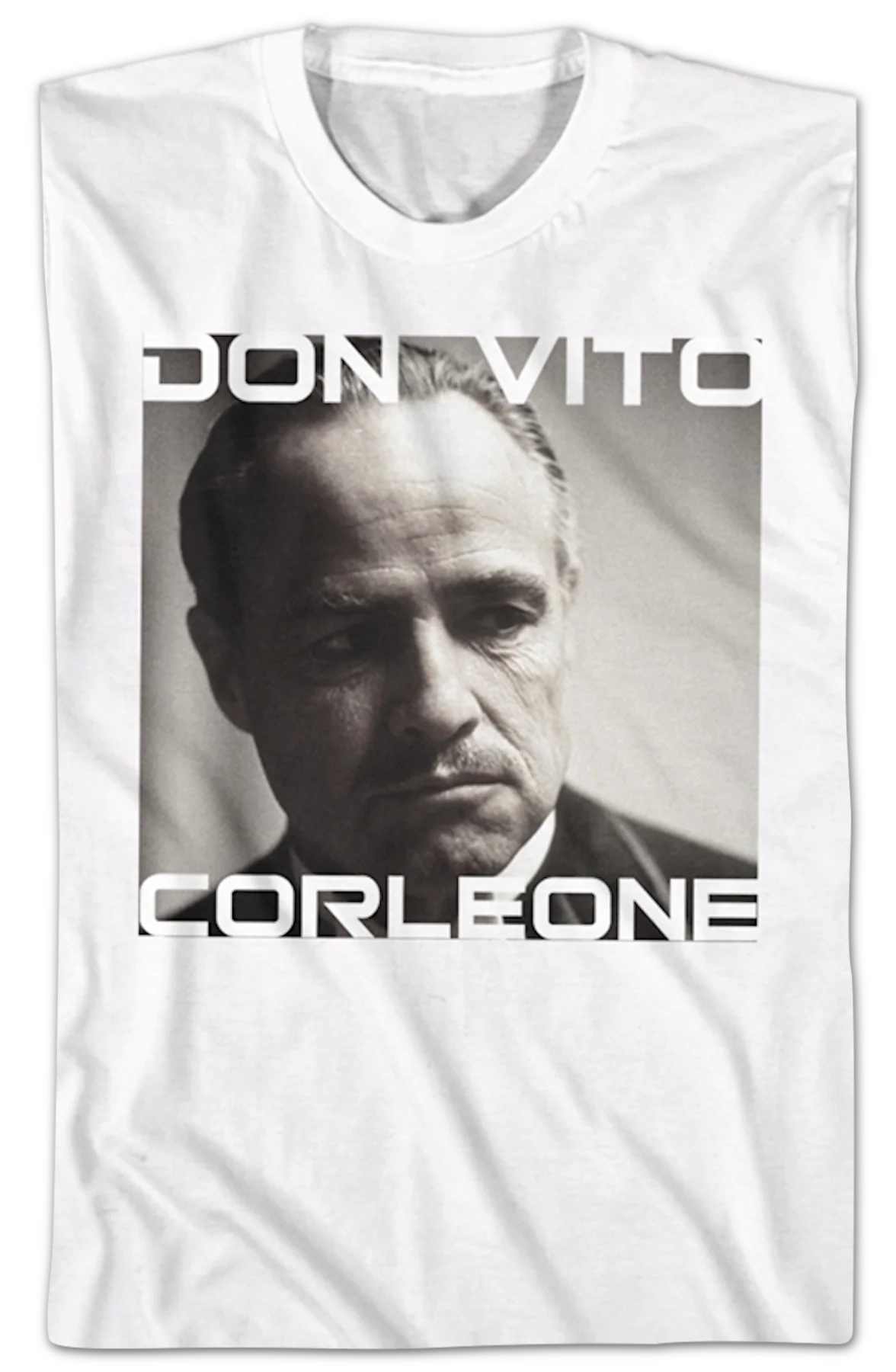 Don Vito Corleone Photo Godfather T-Shirt - Image 2