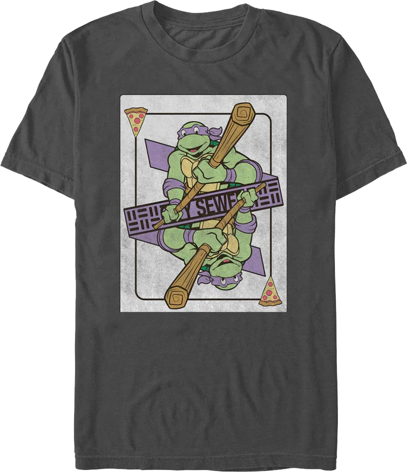 Donatello Playing Card Teenage Mutant Ninja Turtles T-Shirt