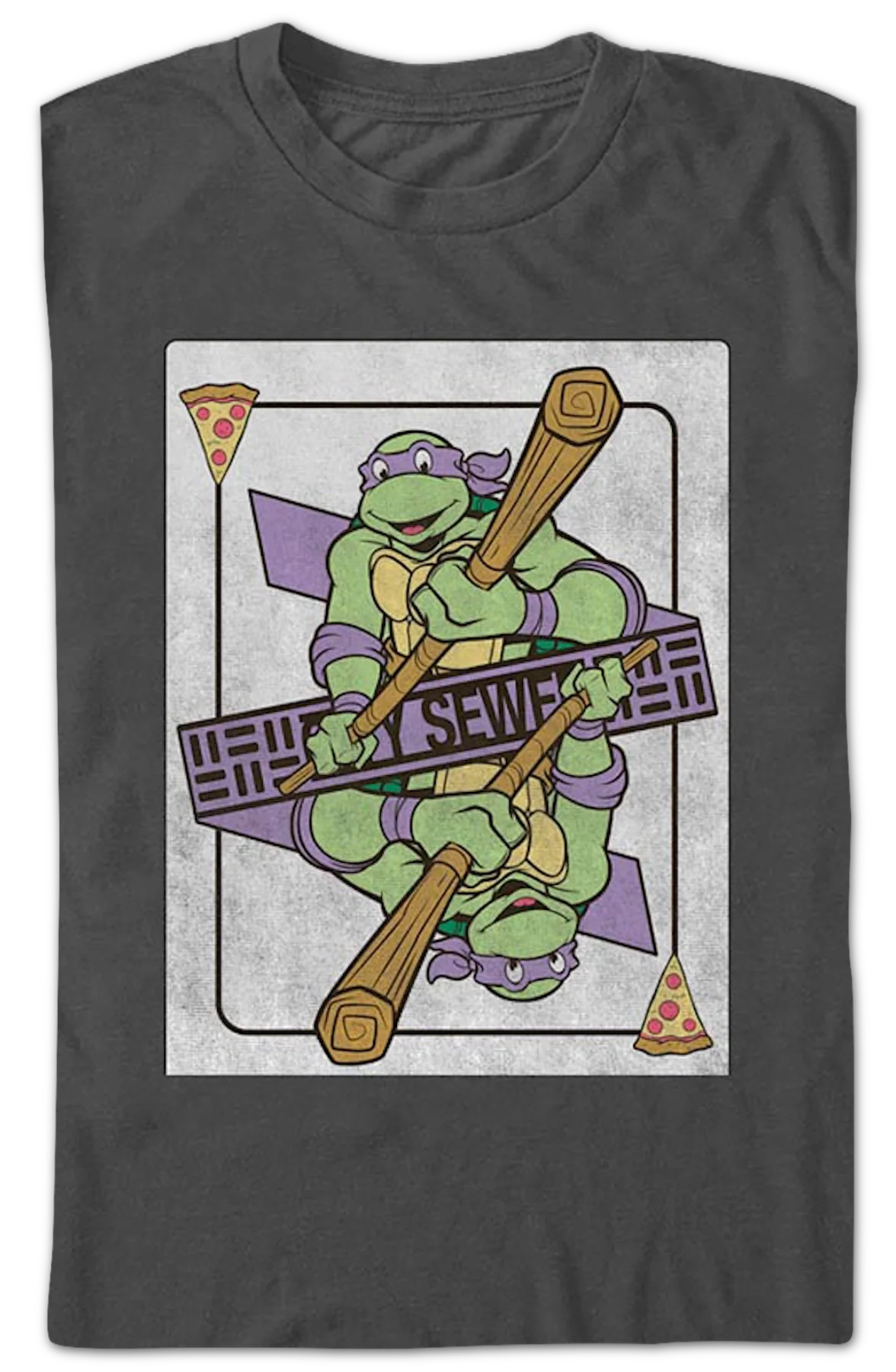 Donatello Playing Card Teenage Mutant Ninja Turtles T-Shirt - Image 2