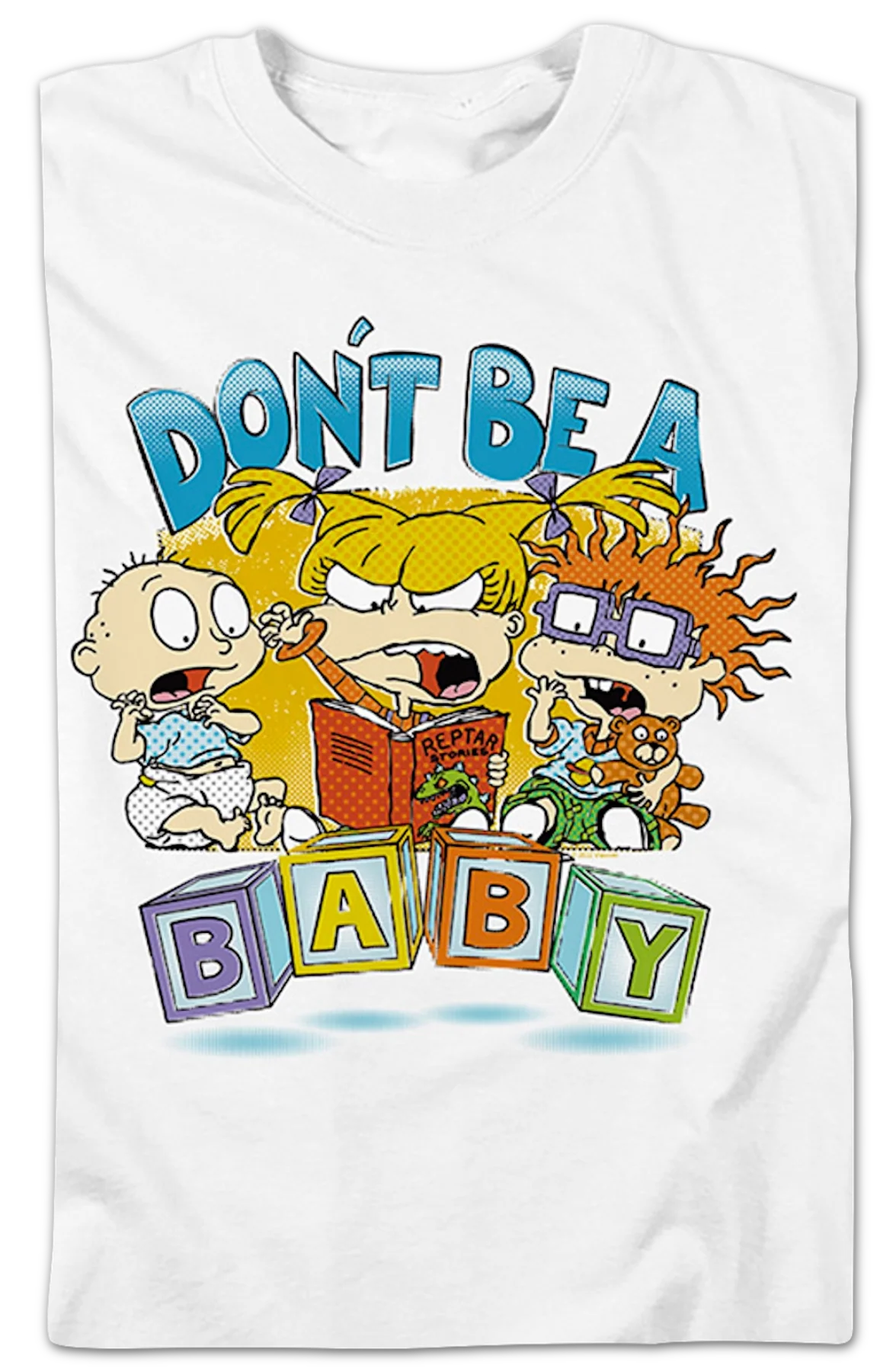 Don't Be A Baby Blocks Rugrats T-Shirt - Image 2