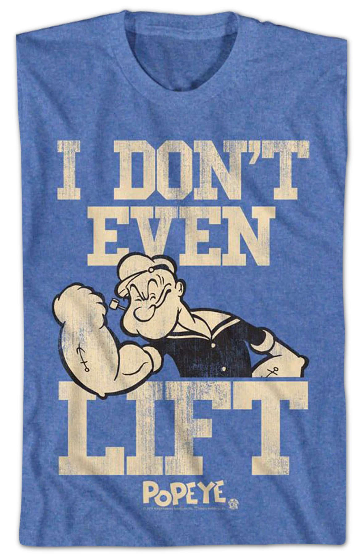 Don't Even Lift Popeye T-Shirt - Image 2