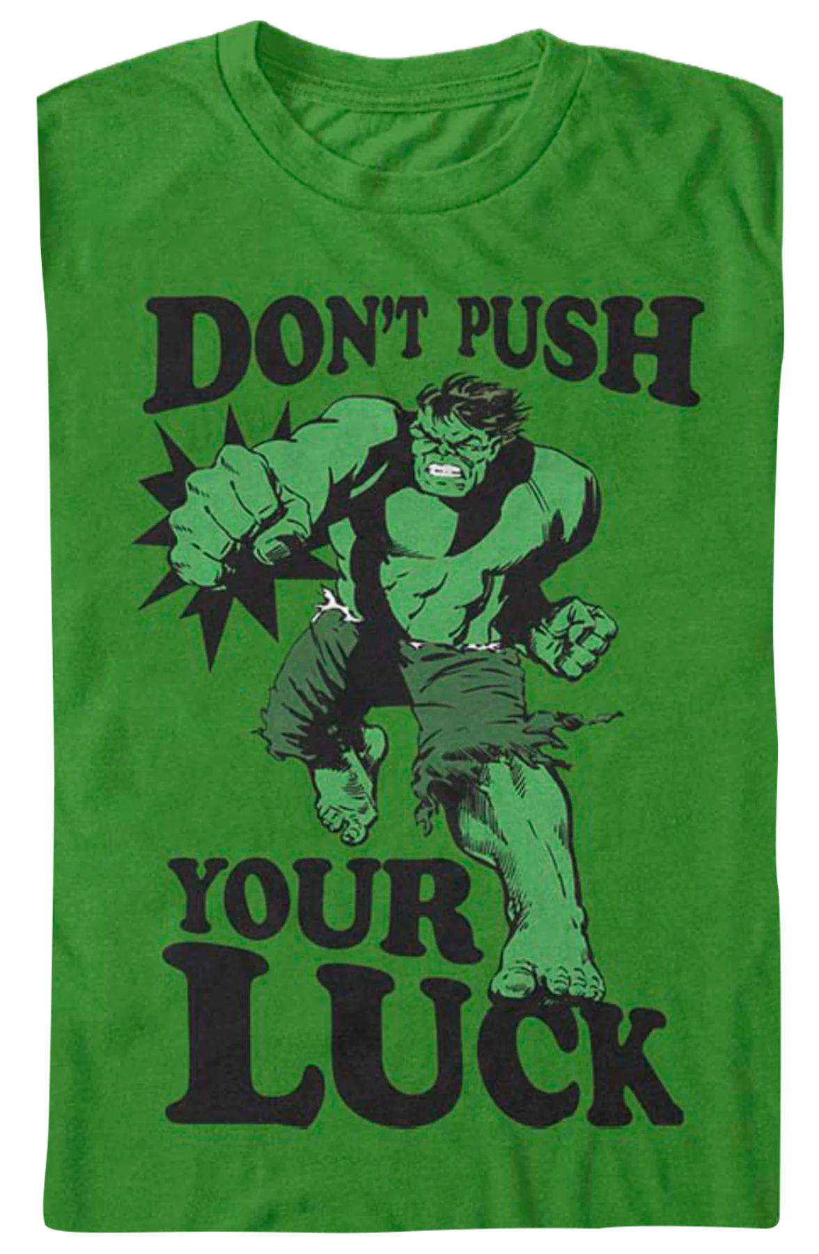 Don't Push Your Luck Incredible Hulk T-Shirt - Image 2