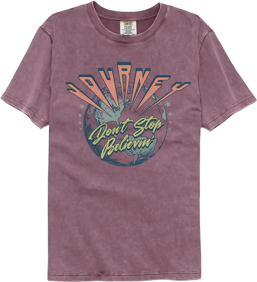 Don't Stop Believin' Journey Comfort Colors Brand T-Shirt