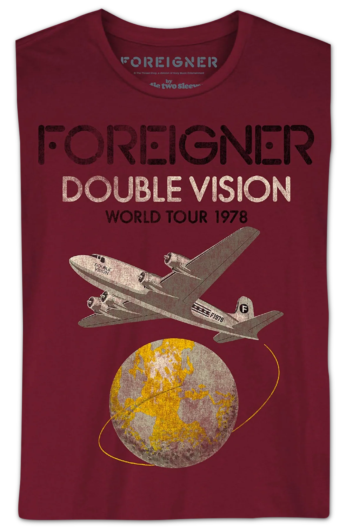 Double Vision World Tour Foreigner T-Shirt - Image 2